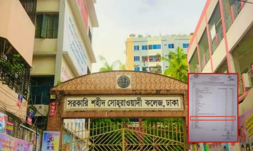 সোহরাওয়ার্দী কলেজে পরিবহন খাত দেখিয়ে বছরে লুট ১০ লাখেরও বেশি