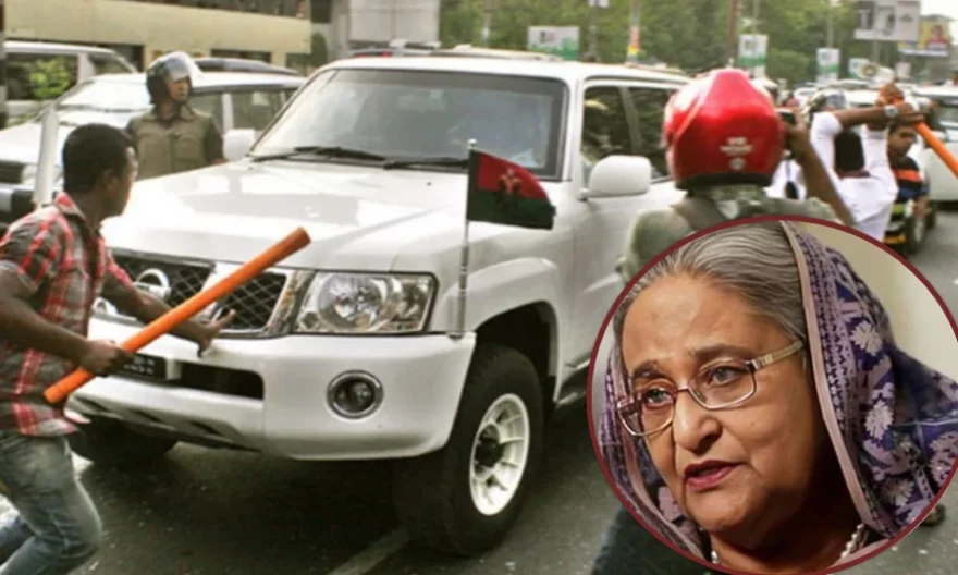 খালেদা জিয়ার গাড়িবহরে হামলার ঘটনায় হাসিনাসহ ১১৩ জনের বিরুদ্ধে মামলা